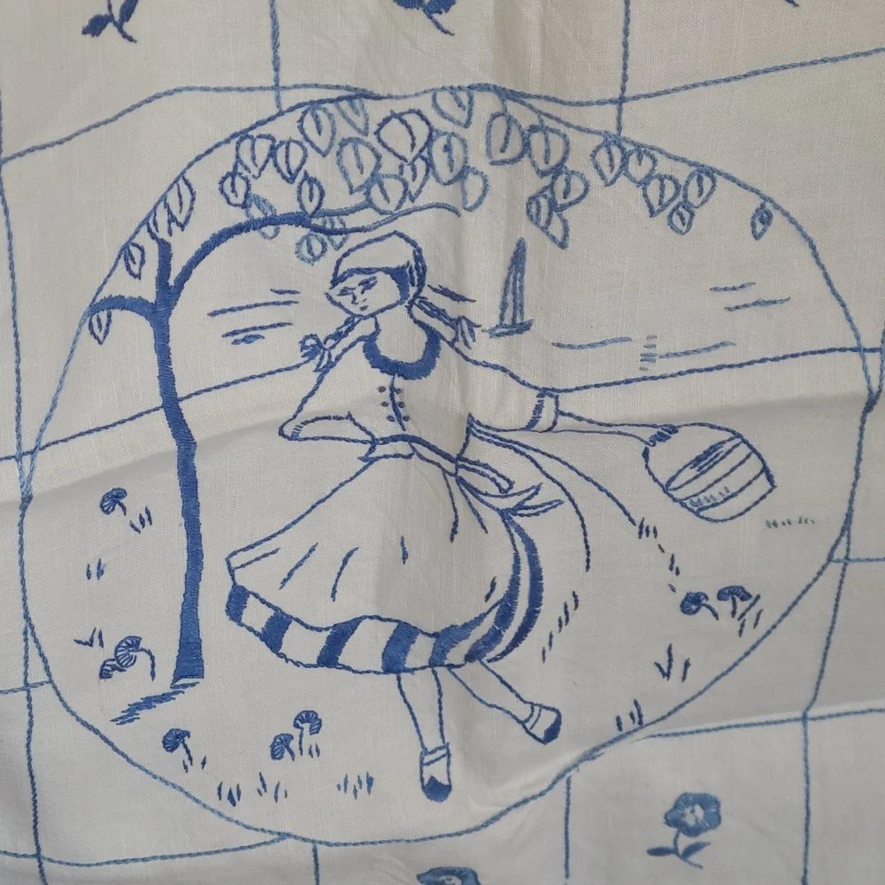 Handmade linen parade cloth